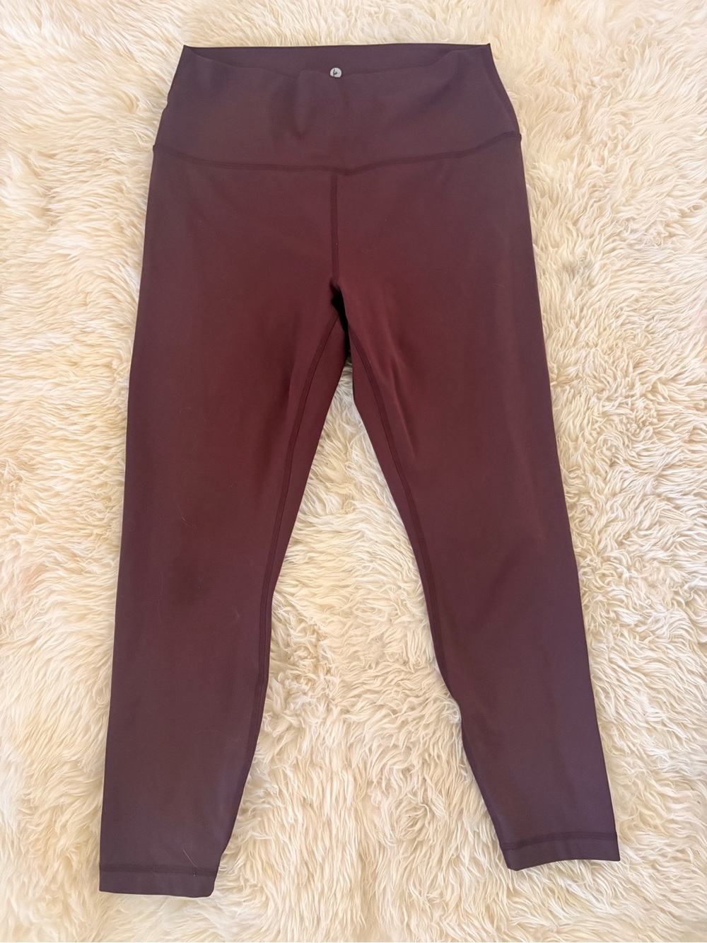 90 Degree By Reflex Maroon High-Waist Leggings